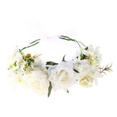Floral Garland - Flower Girl Hair Accessories, Mixed White Flowers.
